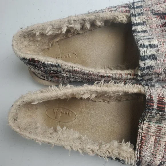 SOLD Sanuk Fur Lined Slip-on Shoes Coloful Women's Size 9 - Picture 3 of 9